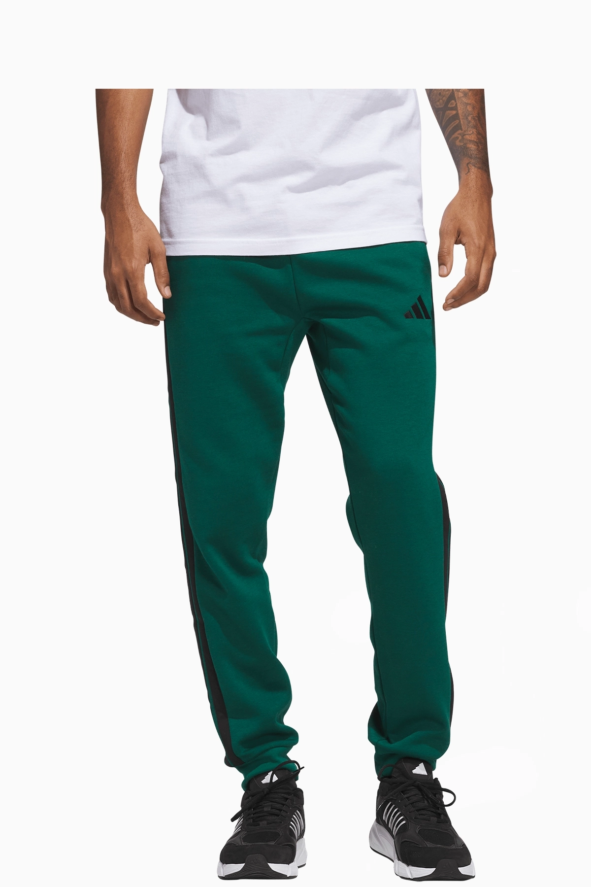 Spodnie adidas Essentials 3-Stripes Fleece - Zielony