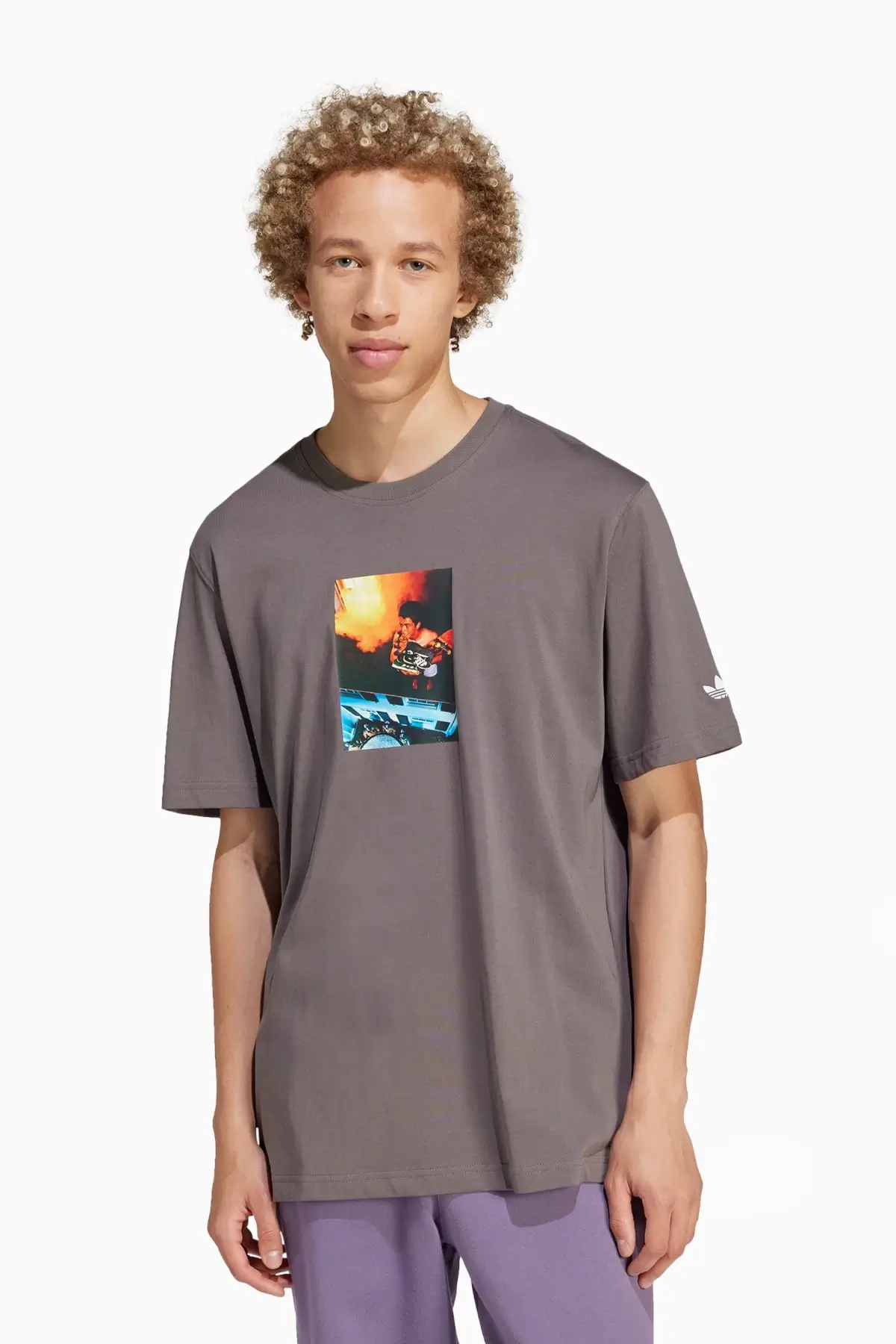 Koszulka adidas Picture - Brązowy