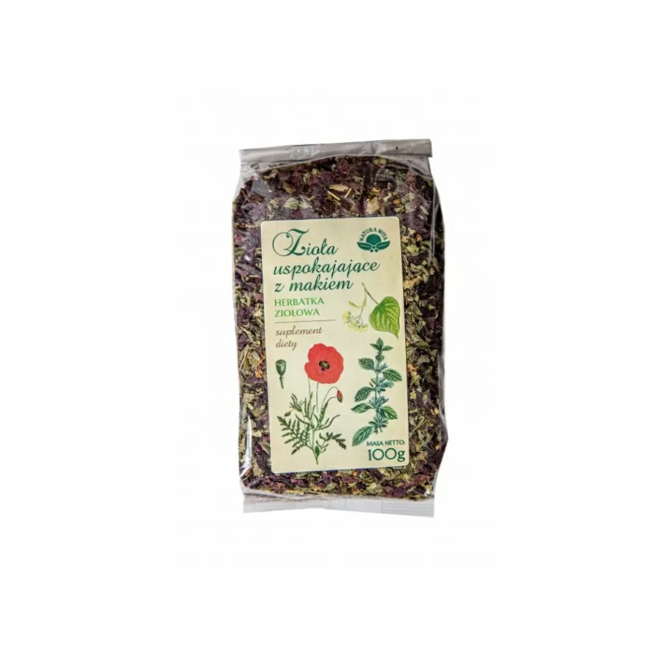 Natura wita zioła uspokajające z makiem, herbatka ziołowa, 100 g
