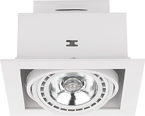 Oprawa wpuszczana Nowodvorski Lighting Downlight biała ruchoma 1 x ES111 x 15W IP20 wym: 12 x 19 x 19 cm kwadratowa - 1 szt.