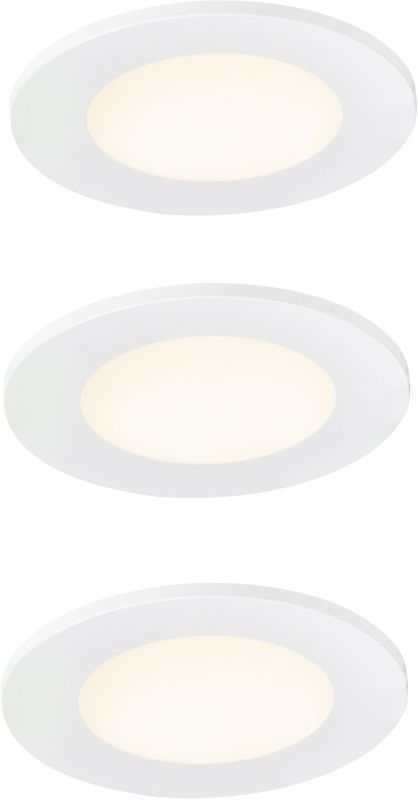 Lampa LED Leonis Nordlux 3x4,5W IP65 okrągła biała do łazienki tworzywo sztuczne 1 szt.