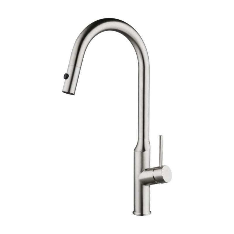 Bateria Kuchenna GranMaster SYLORA stal szczotkowana stal nierdzewna wyciągana wylewka 1 szt.