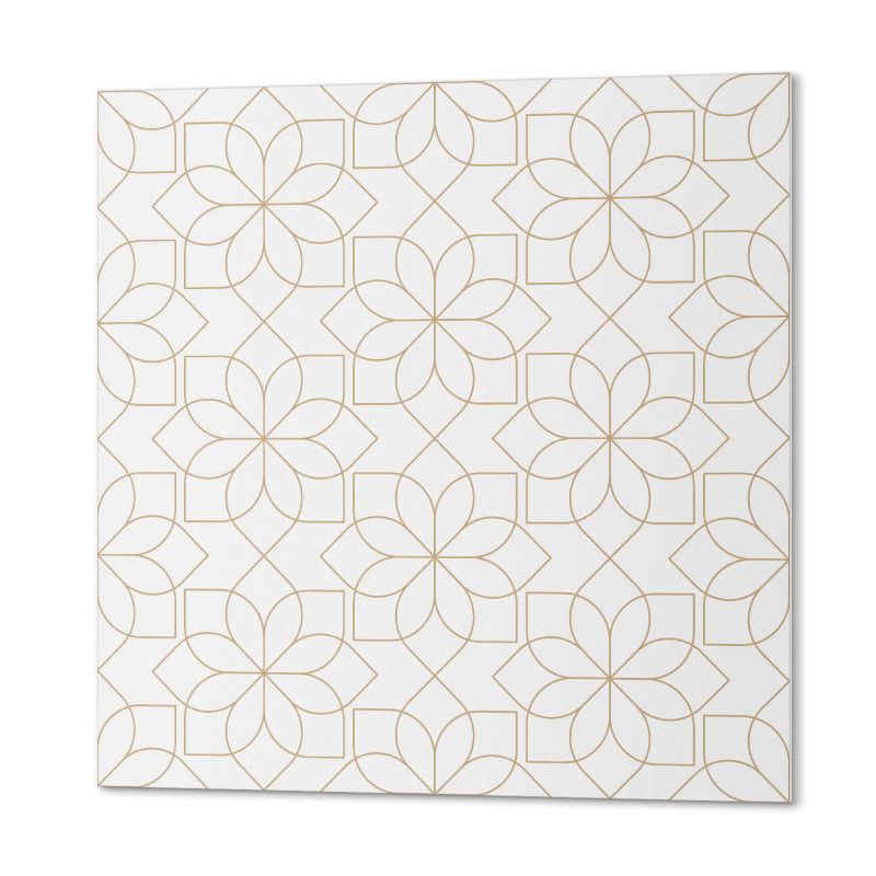 Winylowy Panel Z Grafiką ArtPrintCave 50x50 cm Geometryczny wzór kwiatowy 4 szt.
