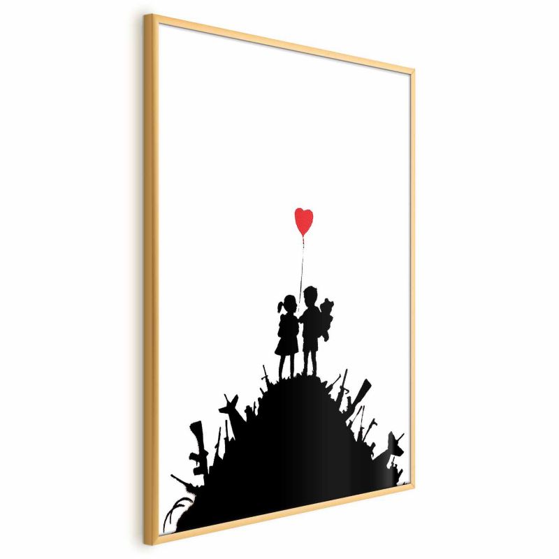 Plakat Artgeist Pole bitwy 21x30 cm z ramą złotą 1 szt