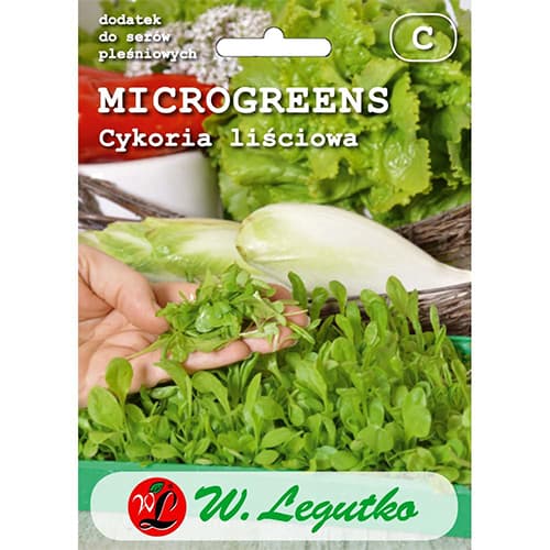 1 szt, Microgreens Cykoria liściowa - Nasiona: Ilość w opakowaniu: 3 g