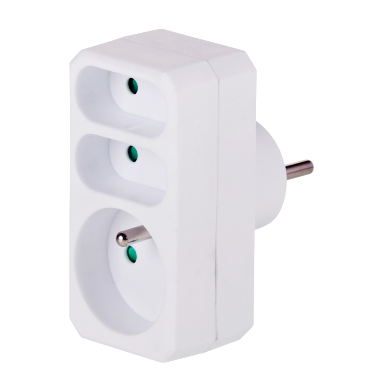 Düwi Rozgałęźnik 3 gniazda biały