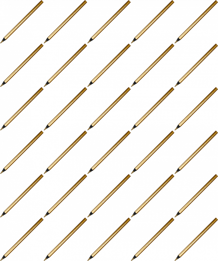 40x Kredka ołówkowa trójkątna Astra Jumbo, złota