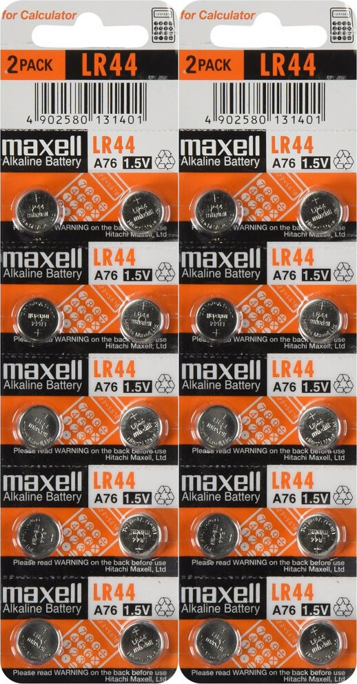 2x Bateria alkaliczna Maxell LR44, 10 sztuk
