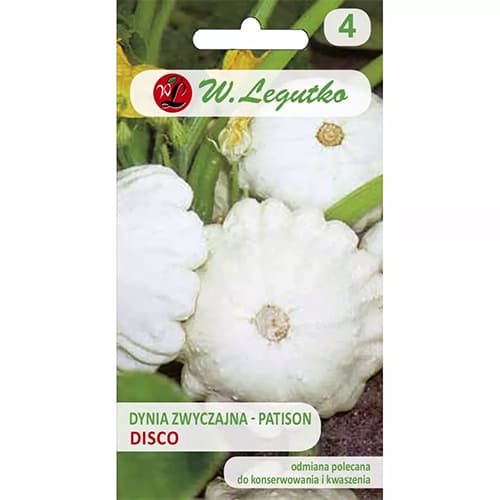 1 szt, Patisson Disco - Samen: Ilość w opakowaniu: 3 g