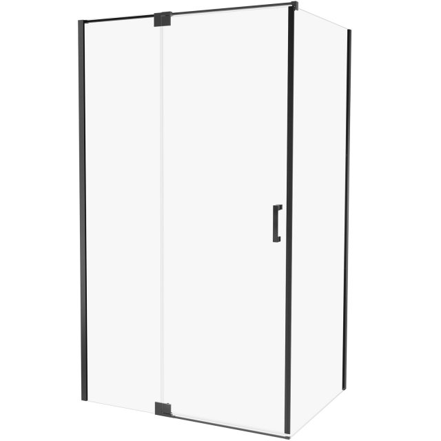 Kabina prysznicowa prostokątna ALLURIA 1D BLACK MATT 110x90x200 TER-0