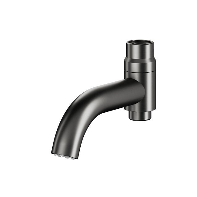 KFA Wylewka wannowa MOZA składana do deszczowni gun metal grey PVD 83