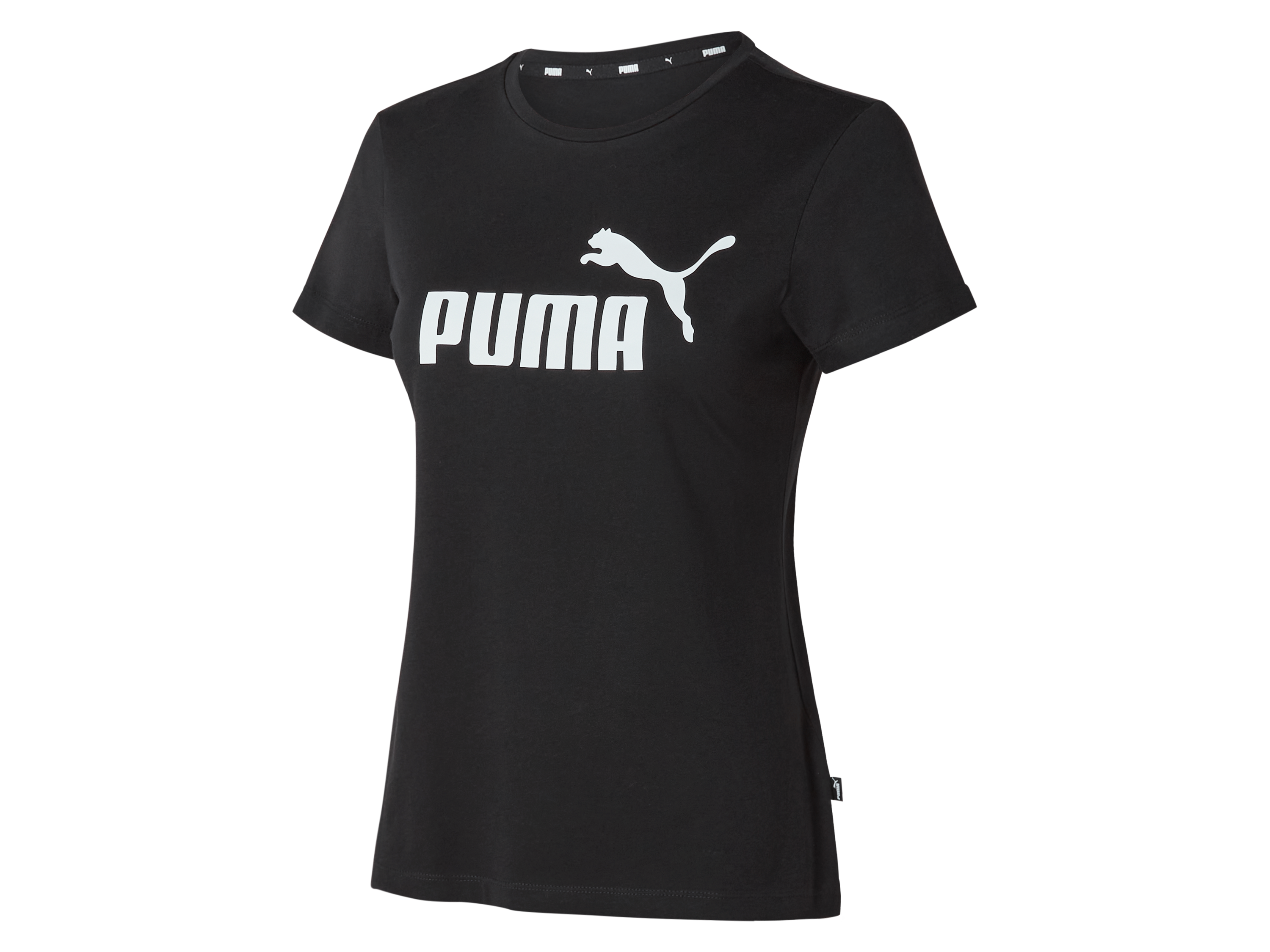 Puma T-shirt damski z bawełny Czarny, M