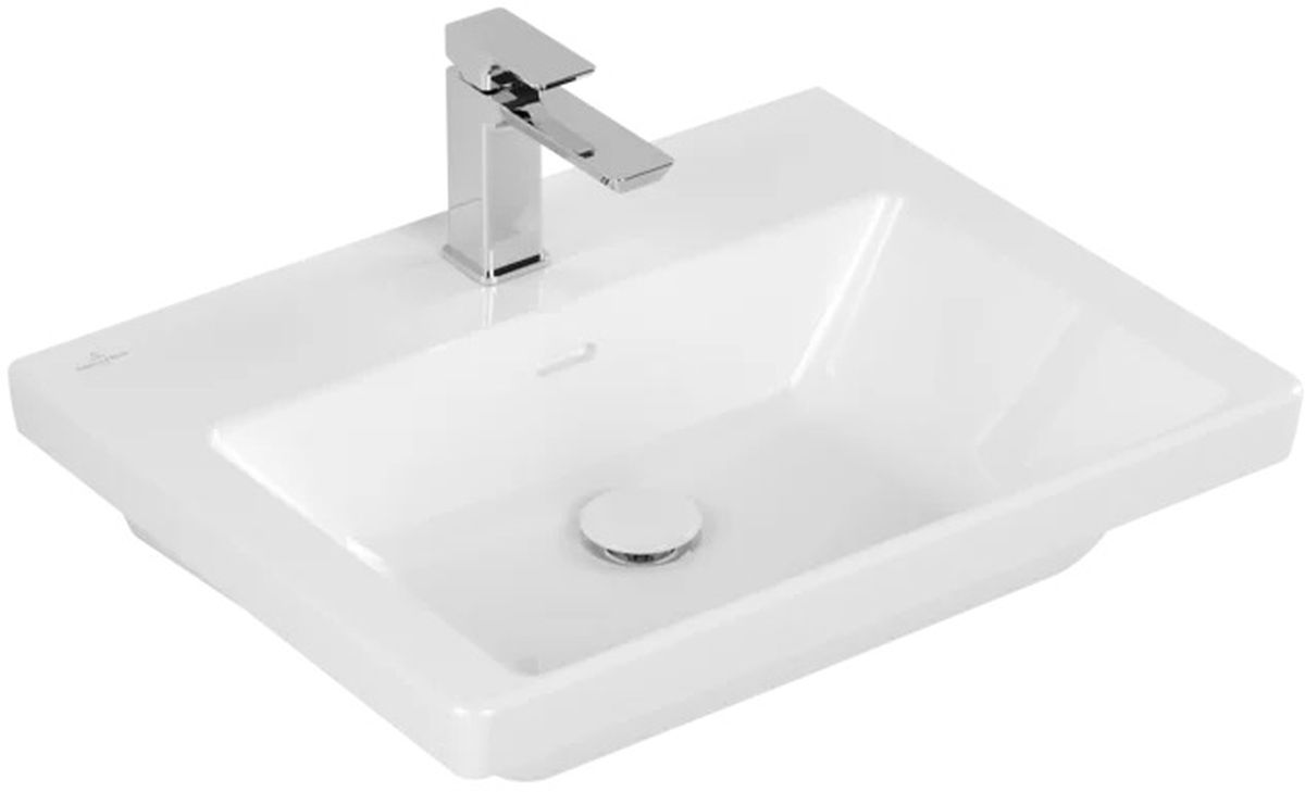 Darmowa Dostawa - Umywalka 60x47 cm prostokątna meblowa biała Villeroy & Boch Subway 3.0 4A706F01