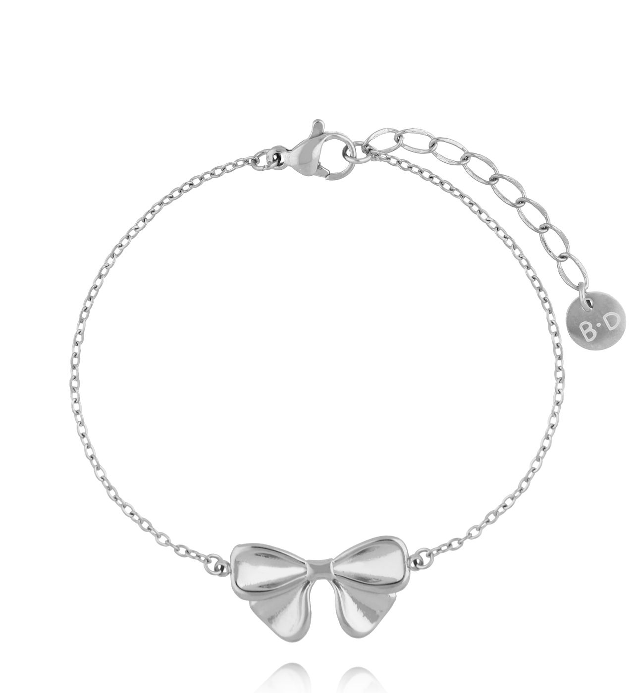 Bransoletka srebrna z kokardką BSY0307