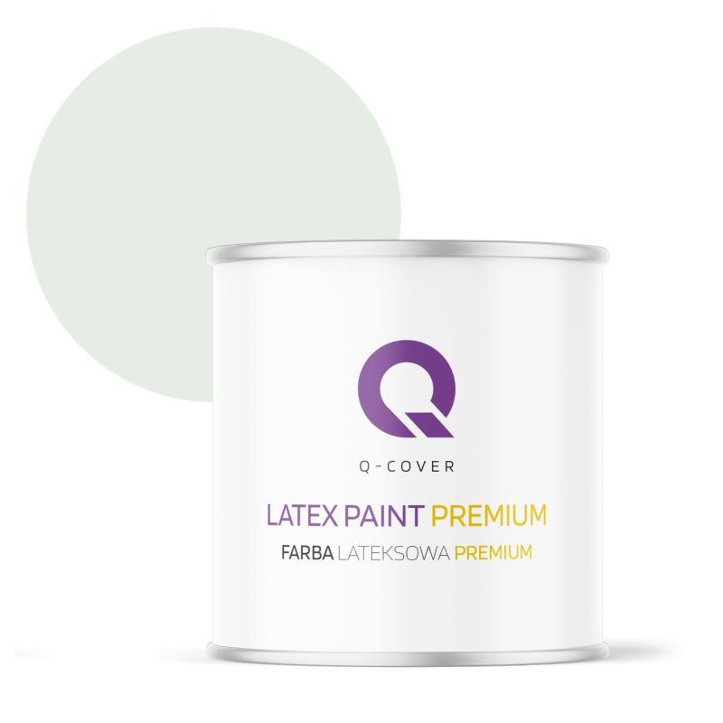 Farba Lateksowa Premium Plamoodporna do Ścian i Sufitów Q-Cover Biel złamana w zieleń H1881 Głęboki Mat 2L