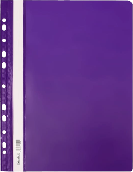 Skoroszyt plastikowy oczkowy Biurfol, twardy, A4, fioletowy