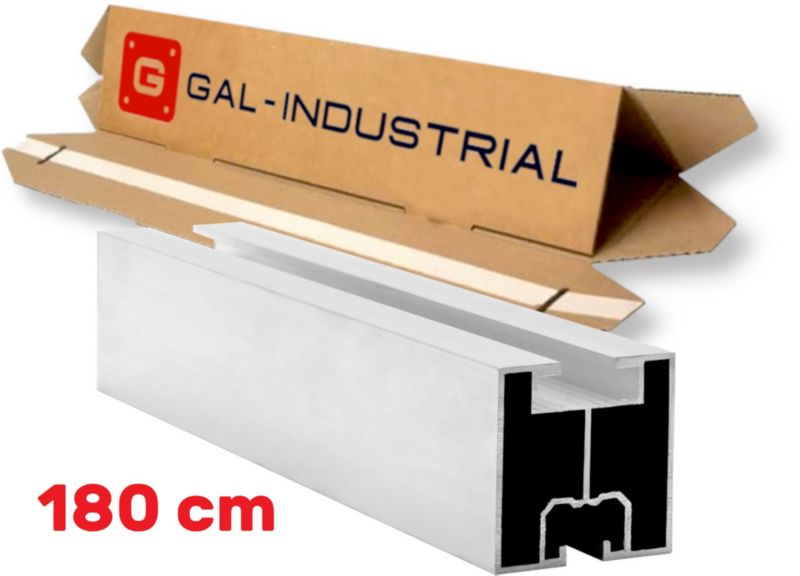 PROFIL MONTAŻOWY GAL-INDUSTRIAL PV DO PANELI SŁONECZNYCH SZYNA ALU SOLAR 180cm POD ŚRUBY T 1 szt.