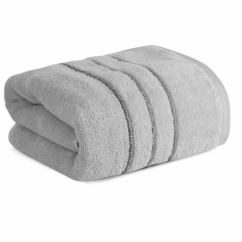 Ręcznik Kąpielowy Sibel/02 Eurofirany srebrny 70x140 cm szybkoschnący miękki 1 szt.