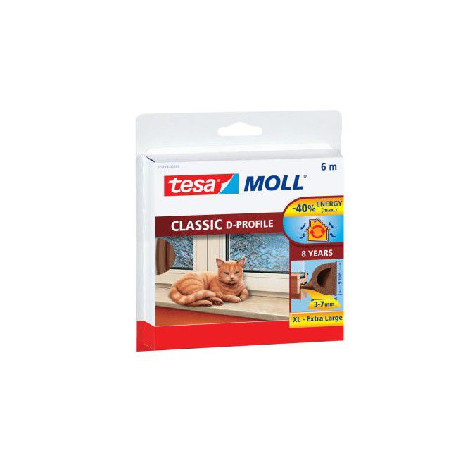 Uszczelka Tesa profil D biała 6 mb