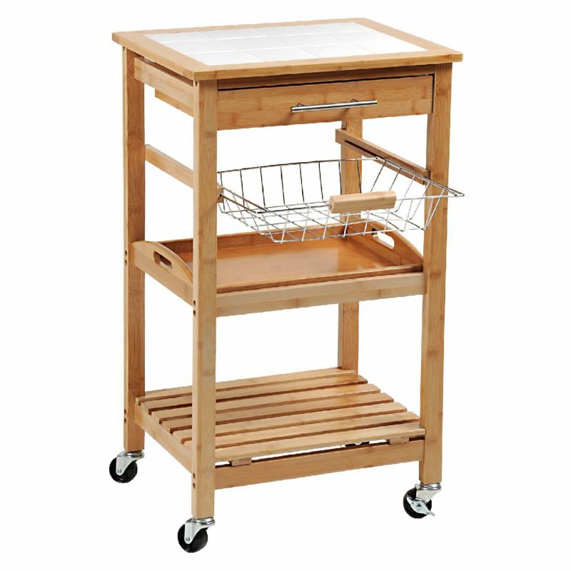 Wózek kuchenny KESPER z wysuwanymi półkami na kółkach 1 szt.