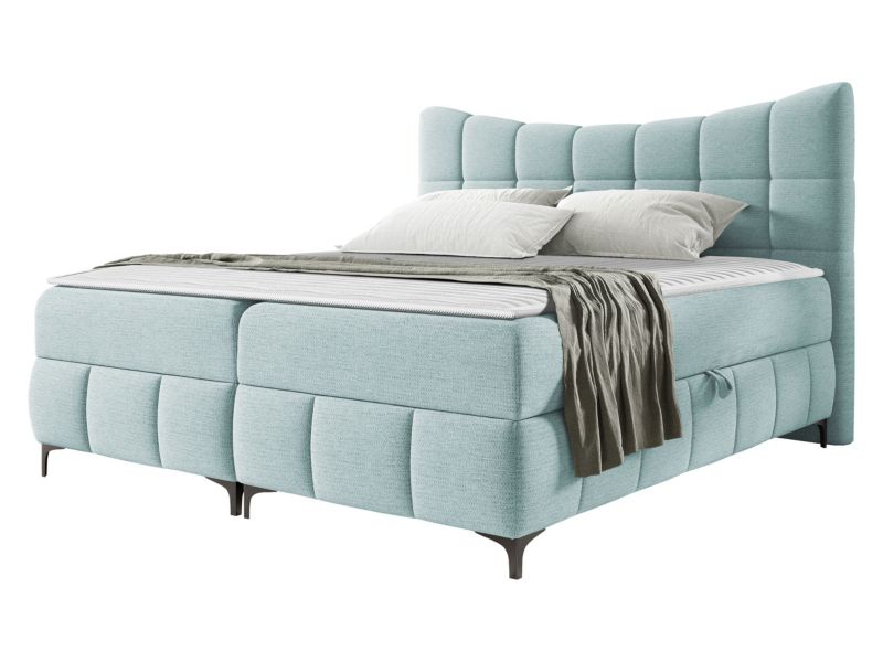 Łóżko kontynentalne MIRJAN 24 Nova 180x200 lazurowy 1 szt.