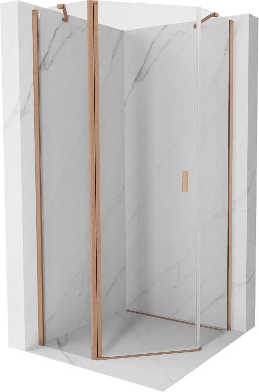 Kabina prysznicowa Mexen Mist miedź szczotkowana 100x100 cm 1 szt