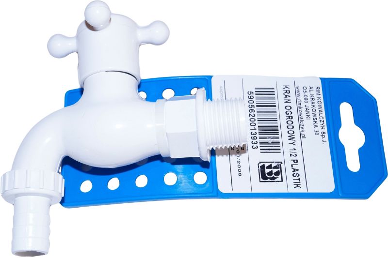 Kranik ogrodowy plastikowy 1/2''