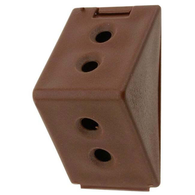 Złącze meblowe Diall podwójne brązowe 12 szt.