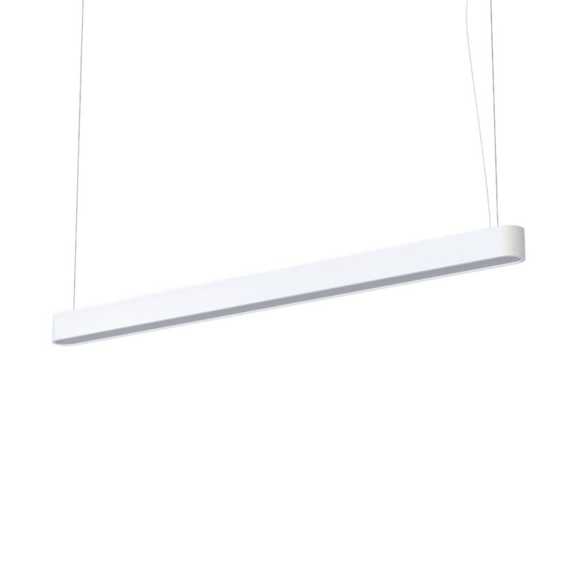 Lampa sufitowa wisząca Nowodvorski Lighting Soft biała wym: 156 x 8 x 125 cm 1xT8/G13 x 22W 1 szt.