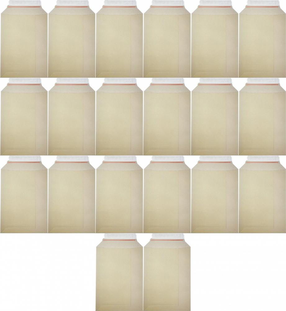 20x Koperta kartonowa Lettpac, C4, 229x324mm, z paskiem samoprzylepnym, brązowy, 1 sztuka