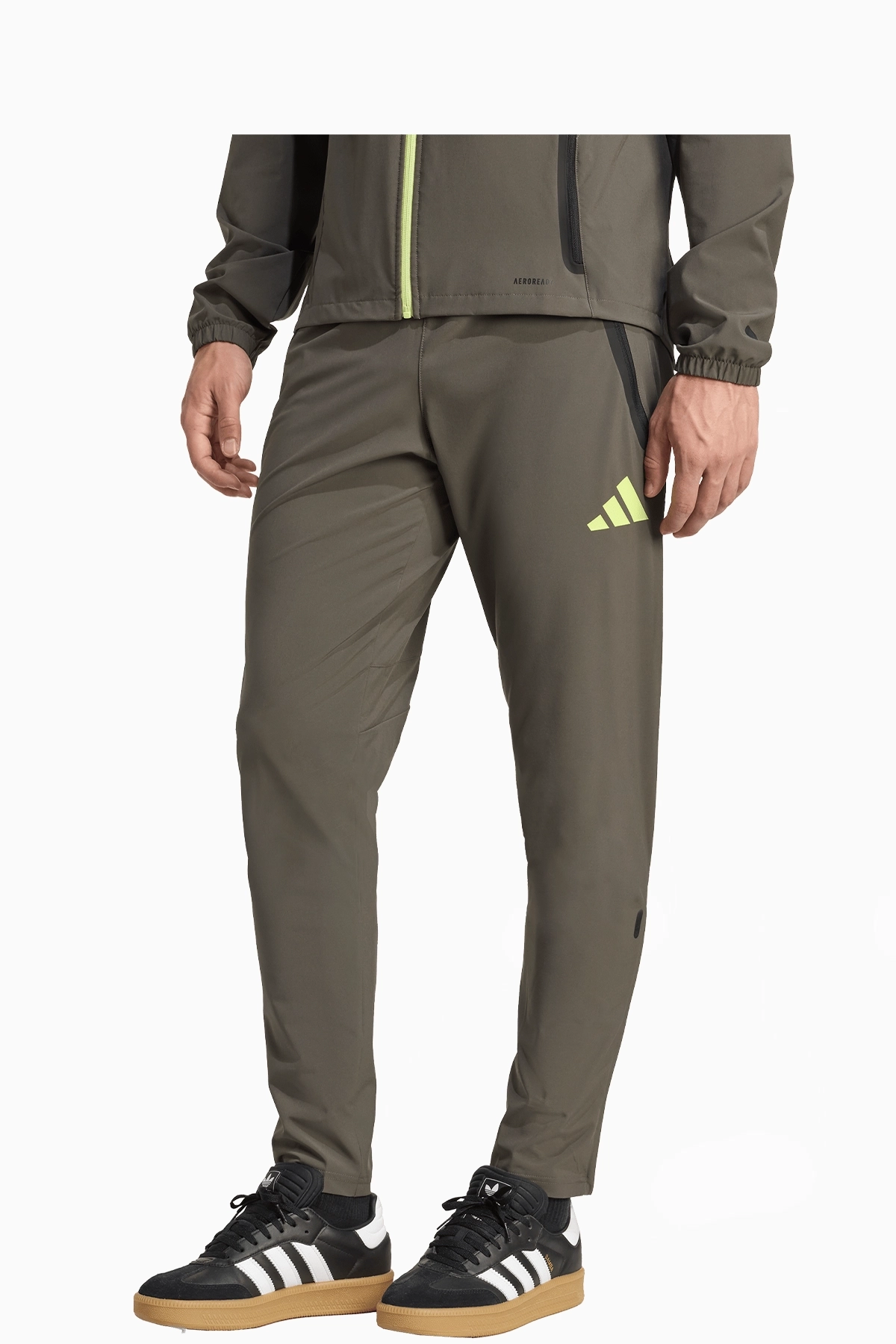 Spodnie adidas Real Madryt 25/26 Competition Vis Tech Travel - Zielony