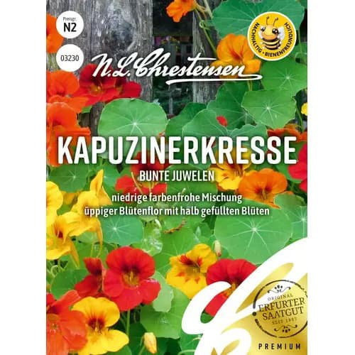 1 szt, Kapuzinerkresse Bunte Juwelen - Samen: Ilość w opakowaniu: 1 Stück