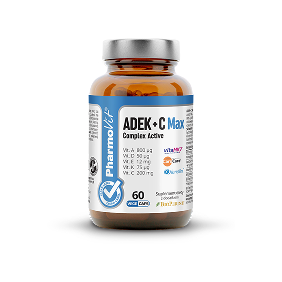 Pharmovit adek + c max complex active, 60 kapsułek