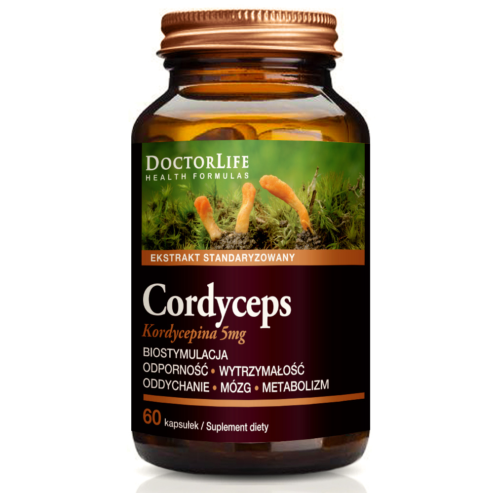 Doctor life ekstrakt standaryzowany kordycepina, 60 kapsułek