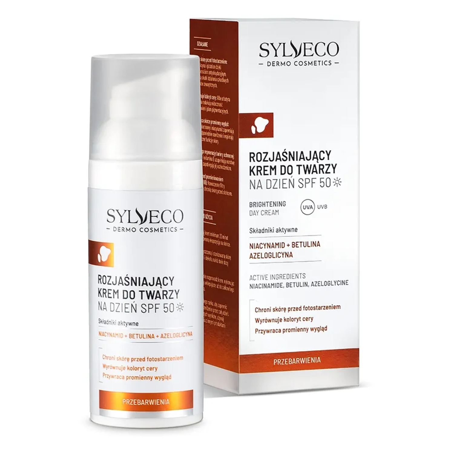 Sylveco dermo - krem rozjaśniający na dzień spf50, 50 ml (data ważności: 31.05.2026)