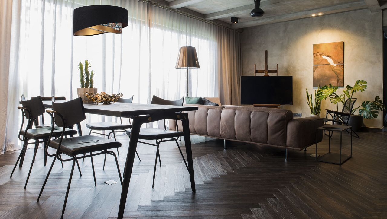 BPS Koncept Galaxy lampa wisząca 1x60 W czarna-złota-wzór 060-097