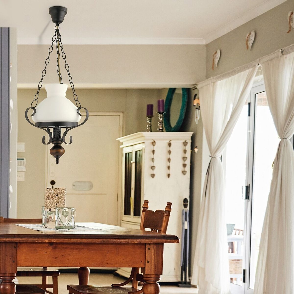 Rabalux Petronel lampa wisząca 1x60W czarny mat 7076 - Wysyłka w 24h