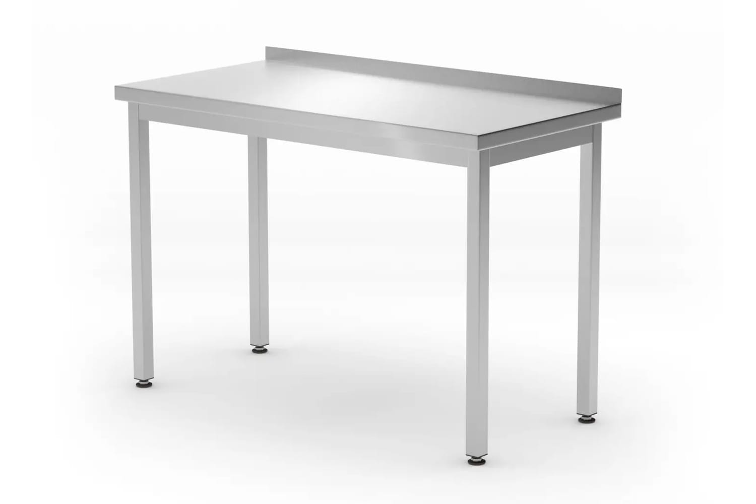 Stół gastronomiczny przyścienny 120x60x85cm z rantem, skręcany | 817216