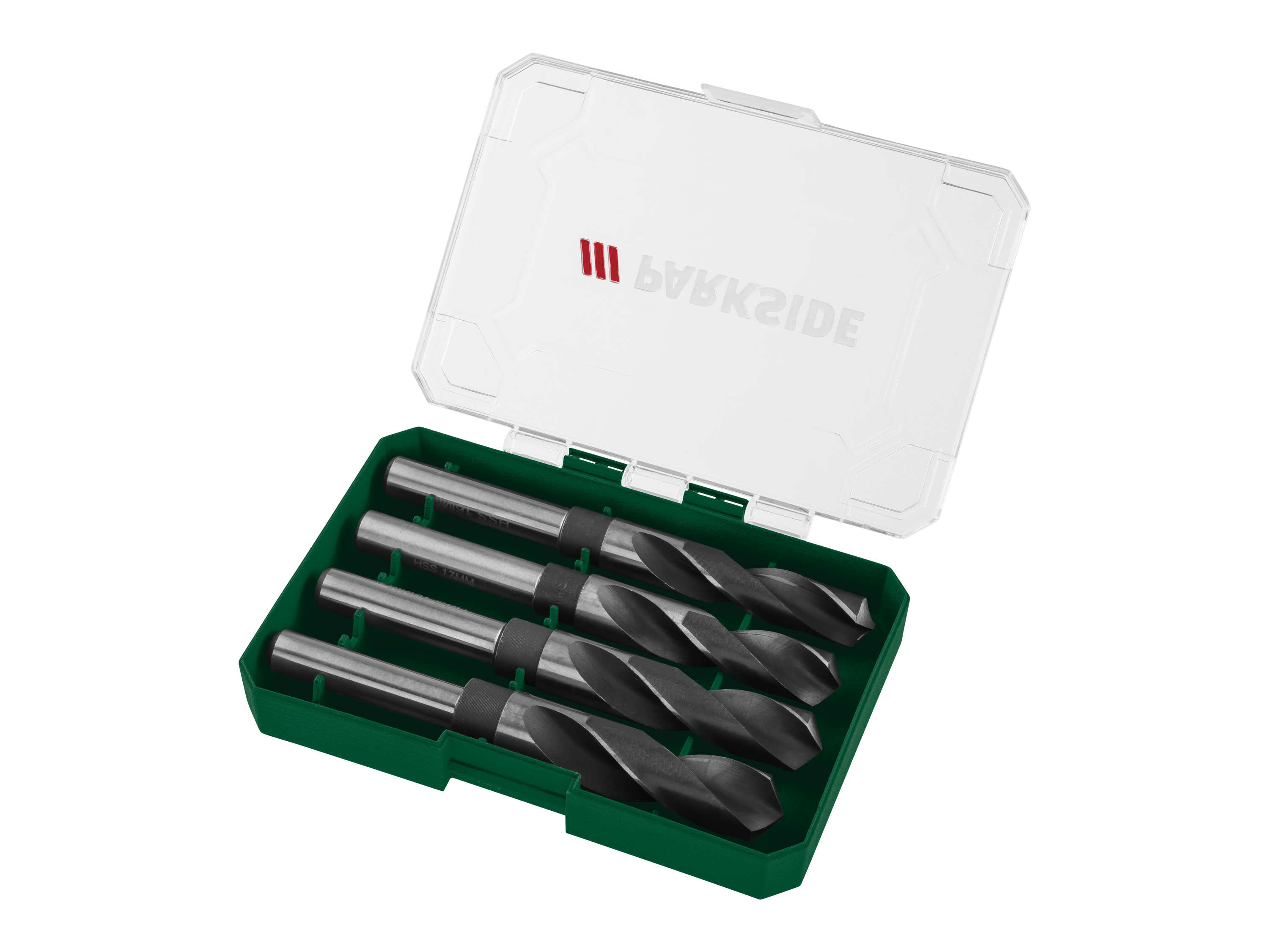 Parkside Zestaw wierteł spiralnych HSS ze stali węglowej Zestaw 4 elementy