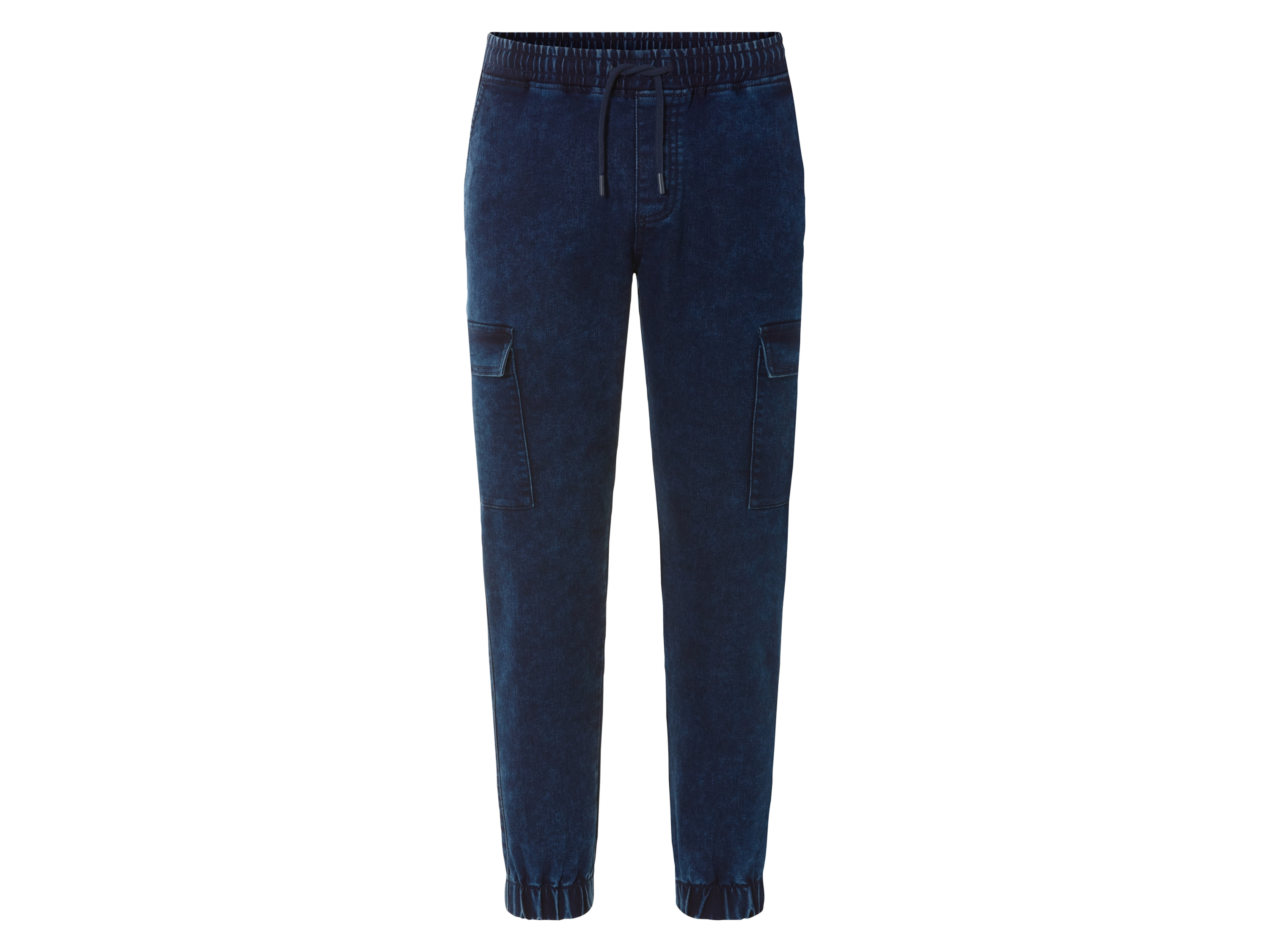 Livergy Joggersy jeansowe męskie, Relaxed Fit Niebieski, L 52/54