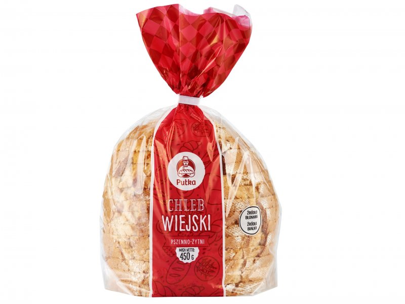 Chleb Wiejski Krojony 450 g - Piekarnie Cukiernie Putka