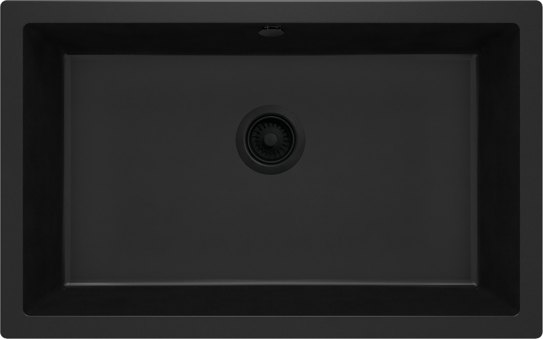 Darmowa Dostawa - Zlewozmywak granitowy 73x43 cm czarny Deante Corda ZQAN10D