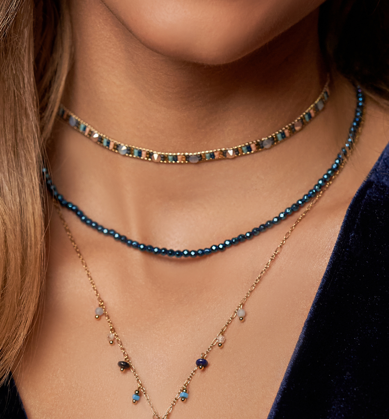 Naszyjnik kolorowy z koralikami Miyuki Decor NSC0440