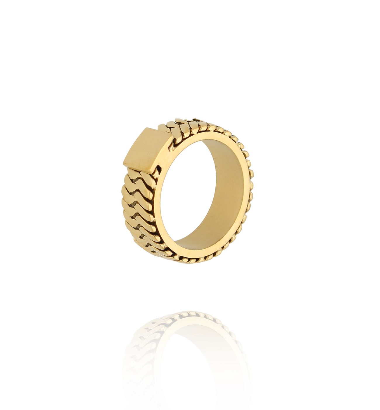 Obrączka złota ze stali szlachetnej PSA1090