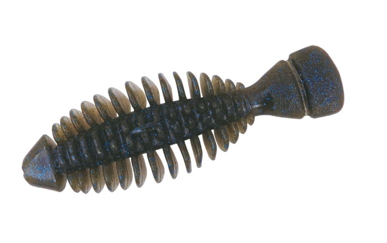 BottomUp Przynęta Gimmy 3,5' Dark Cinnamon Blue Flake #M004