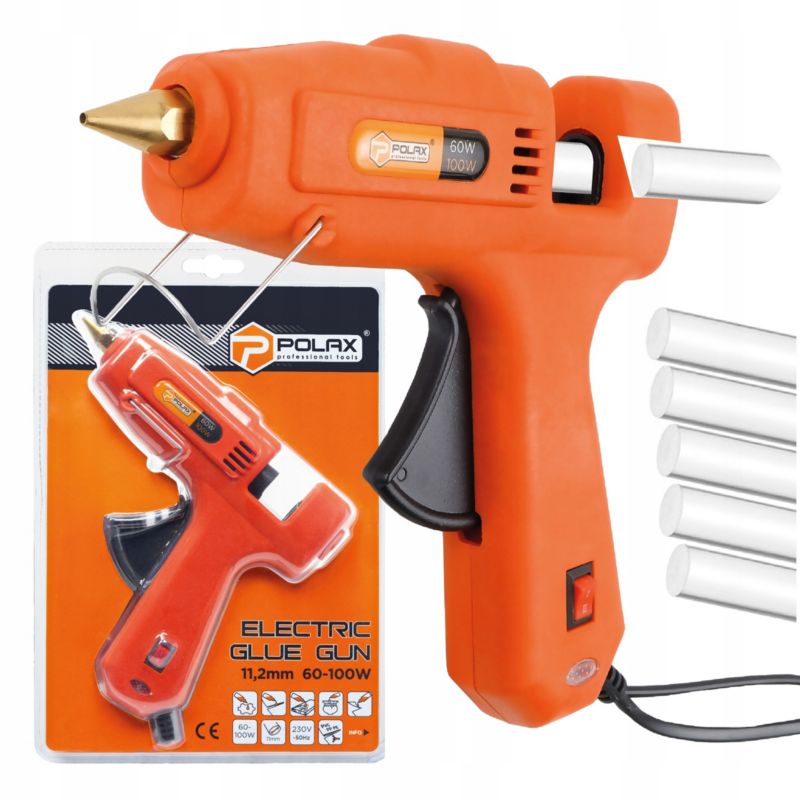 Pistolet do kleju Polax na gorąco 11.2mm 60 100W 1 szt.