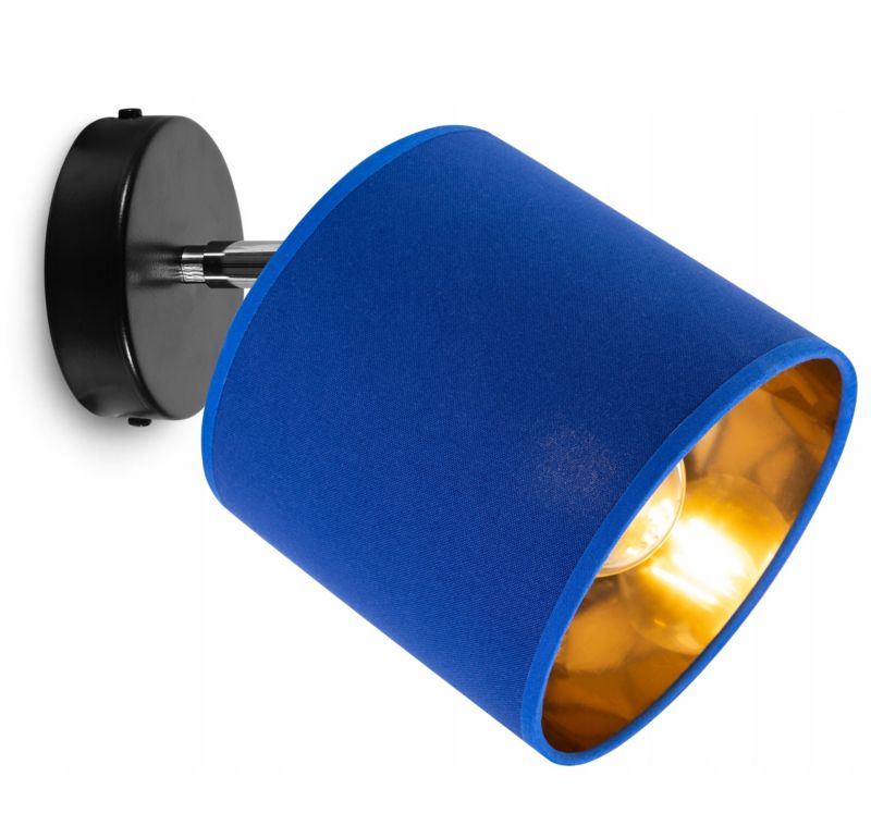 Lampa sufitowa wisząca kinkiet Light Home LH Gama 1x E27 60W niebieski/złoty 1szt.