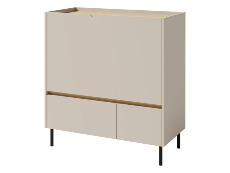 Komoda MIRJAN 24 Luca System 9 beż piaskowy + dąb olejowany 1 szt.