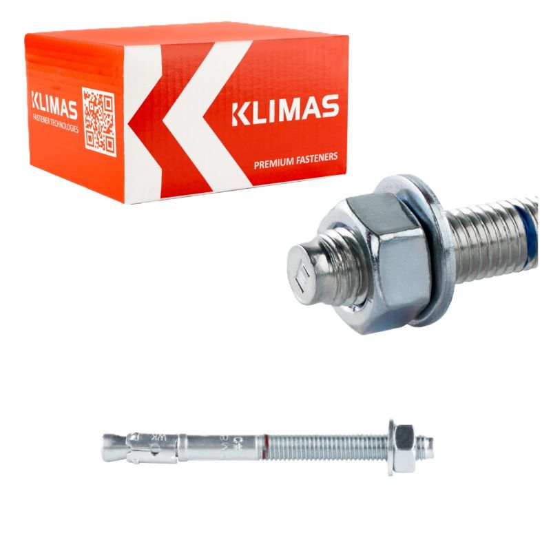 Kotwy ekspresowe Klimas LE-ZN Stalowa Ocynkowana 8x95 mm 50szt