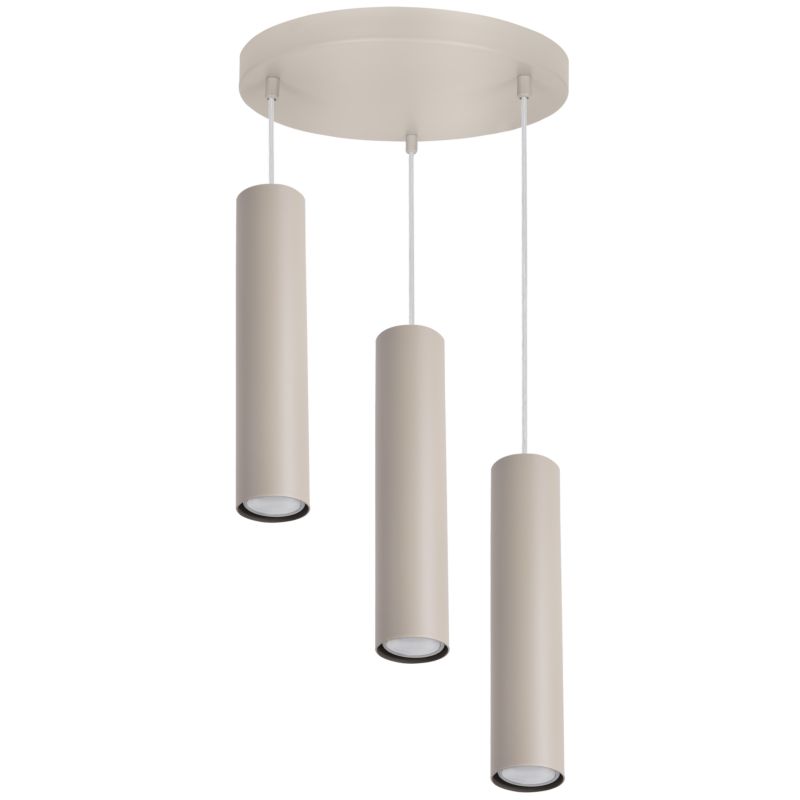 Lampa sufitowa wisząca Light Home LH Tuba okrągła 3x GU10 kaszmirowy 1szt.